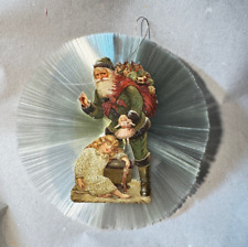 Christbaumschmuck Gold  Oblate Glasfaser Strahlenkranz Santa Claus  Christbaum 4