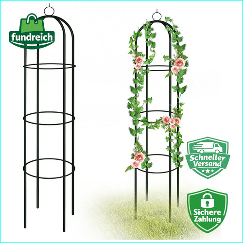 Rankhilfe obelisk metall 190cm - rankhilfe,