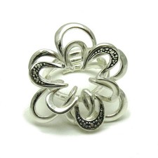 Sterling Silber Ring Blume