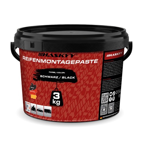 3kg schwarz reifenmontagepaste - 3kg,