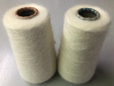 KonenGarn 440g  2X super Mohair Wolle Merino NM10 "Cigno" Maschinen- Handstrick