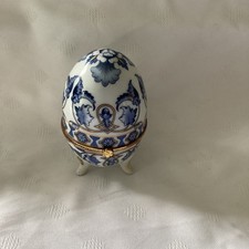 Schmuckei Porzellan Deko Ei 