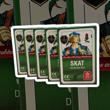 # 5 x Skatkartenspiel Deutsches Bild Skat Blatt Karten Spielkarten Karten Q