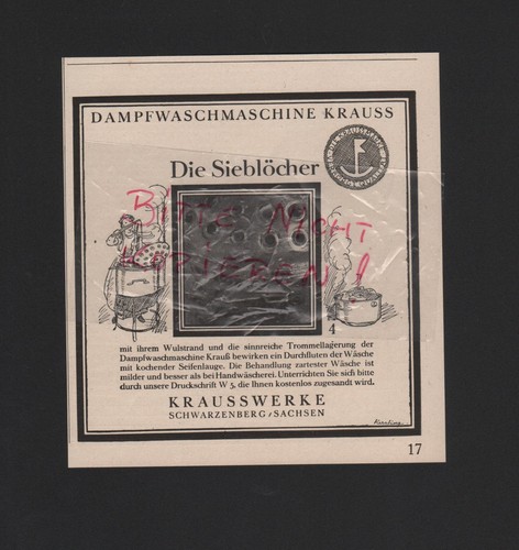 Schwarzenberg werbung 1926 - schwarzenberg,,