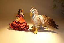 Safari Händlerkataloge und Figur Hippogreif