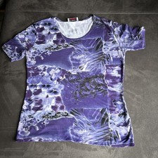 Tsgirt Olsen Collection Gr. 42 Lila Schwarz Weiß Gemustert Guter Zustand