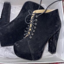 Schwarze Heels Stiefel