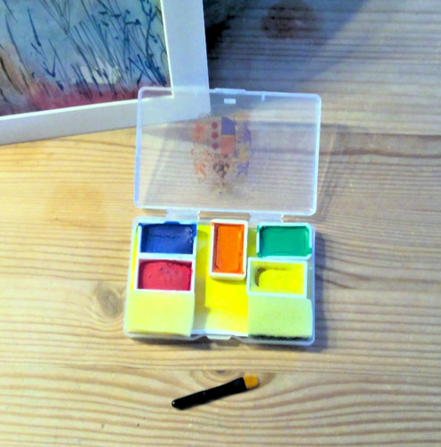 Aquarellfarben 5 ganze - 5,