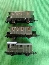 Minitrix N, Set De 3 Vagones Pasajeros, Formación De Tren, Buen Estado.