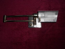 Halogen-Wandlampe /  Bicolor = Messing/Edelstahl / Leselampe ,dimmbar