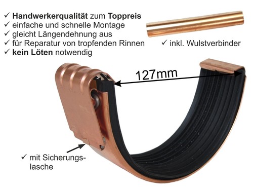 Kupfer rinnenverbinder für - kupfer,