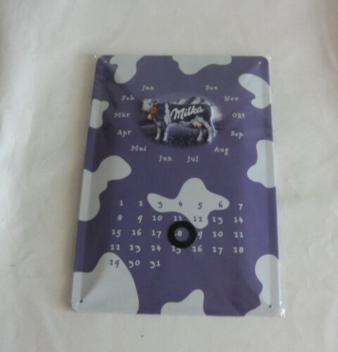 Milka lila kuh blechschild - milka,