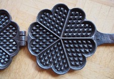 Antik Waffeleisen, Guss, 5