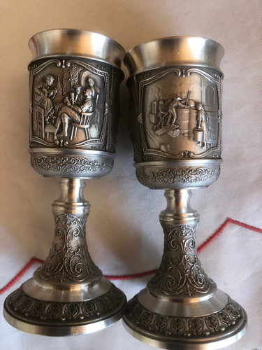Zinn pokale mit stiel - zinn,