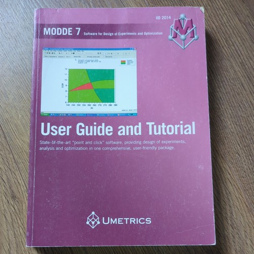Umetrics modde experiment - umetrics,