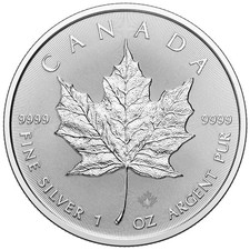 Silbermünze Maple Leaf 2026 - Kanada - Anlagemünze - 1 Oz ST