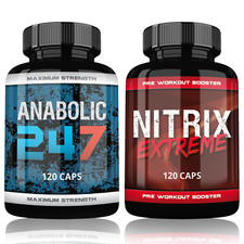 Anaboler Muskelaufbau Testosteron und Trainingsbooster Extrem Testo Anabolika