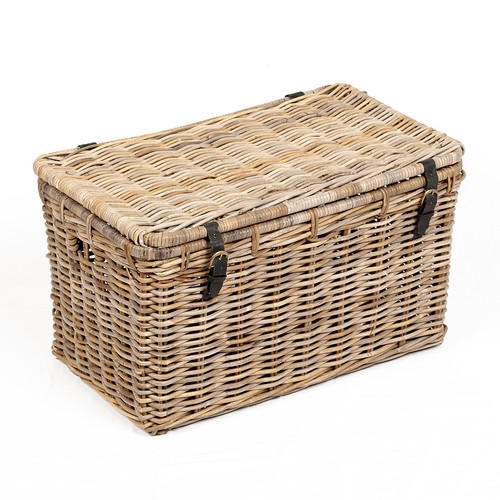 Rattan truhe ressy - rattan, grey