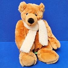 KIK-ERIK-I SIGIKID TEDDY BÄR STOFFTIER 35 CM BEAR PLÜSCHTIER SCHAL ROTBRAUN