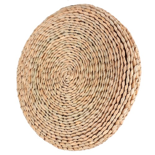 Rohrkolbenkissen handgewebtes - rohrkolbenkissen,