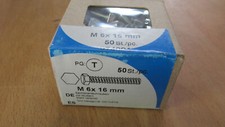 Packung Sechskant Maschinenschrauben 6x16mm (8.8 Stahl-Verzinkt) DV.W12
