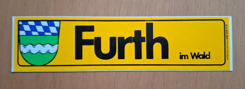 Aufkleber furth wald - "furth, 17