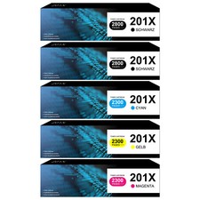 1-5 Toner für HP 201X Color