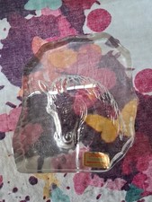 19423/ Joska Pferdekopf Relief Glas Figur rustikal Höhe ca. 13,5 cmDeko