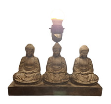Buddha Tischlampe 3 Figuren