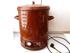 Nahrath Elektro-Einkocher 27 Liter 2000 W braun Emaillie emailliert Einwecktopf