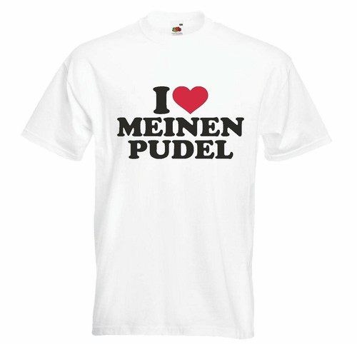 Shirt love meinen pudel - t-shirt,