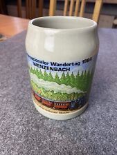 8. Int. Wandertag Wenzenbach 1984 Bierkrug 0,5 L Falkensteiner Bockl Bockerl