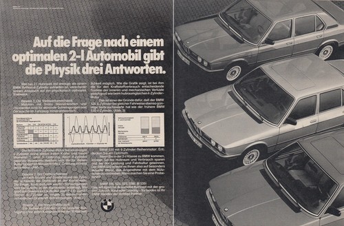 Bmw 520 reklame - (e28),