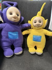 Teletubbies Plüsch Kuscheltier, Tinky-Winky und Laa-Laa mit Ton sound Spricht