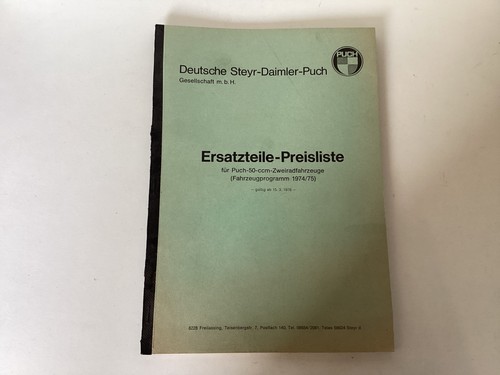 Puch ersatzteil preisliste - puch, ersatzteil-preisliste