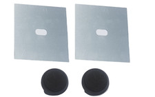 2 x Einschweissblech