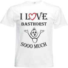 T-Shirt I Love Basthorst für Damen Herren und Kinder ... in der Farbe Weiss