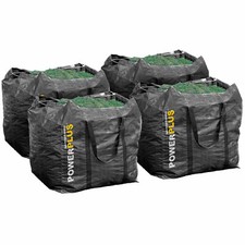 4x Powerplus Garten Abfallsack Laubsack Schwerlast Gewebetasche - 270 Liter