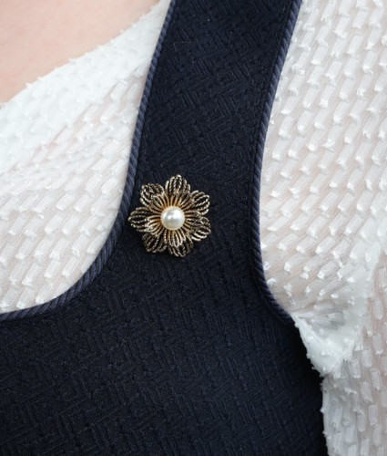 Marjo ansteck pin blume mit - ansteck,