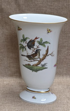 Herend Ungarn ovale Vase Rothschild Dekor unbeschädigt handbemalt