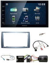 Kenwood 2DIN Bluetooth Lenkrad USB DAB Autoradio für Peugeot 308 07-09 40pin sil