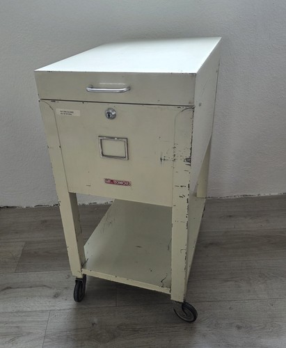 Vintage metall rollcontainer - metall,