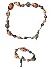 BiBA Schmuckset Halskette Armband Damen Modeschmuck Mehrfarbig Modern