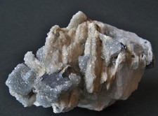 Quarz xx-Kruste über Galenit