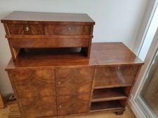 Kommode, Türen, Schubladen, Klappdeckel, Servierwagen, individ. Anfertigung 1950