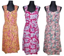 Kleid Trägerkleid Hauskleid Gartenkleid Strandkleid Dederon Nylon