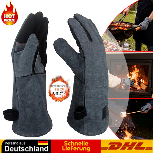 Grillhandschuhe feuerfest - 2x,