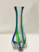 GLAS VASE RIPPENVASE KLARGLAS