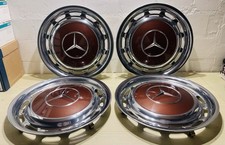 4x Original Mercedes 14 Zoll Oldtimer Radkappen W123 404 Milan Braun Milanbraun