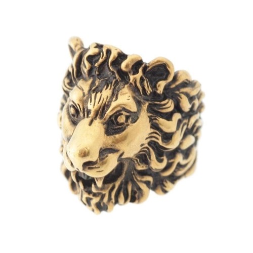 Gucci löwenkopf ring gold - gucci,